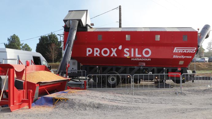 Doté d'une fosse de réception et d'un système d'agréage, Prox'Silo présente une capacité de stockage de 63 t.R. FOURREAUX
