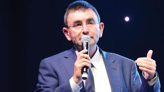 Denis Lambert, PDG de LDC, a rappelé lors de ses voeux aux salariés de Sablé-sur-Sarthe, le plan d'investissement sur trois ans et son souhait de reprendre Lionor.Y. BOLOH