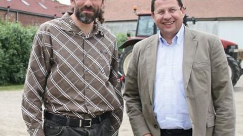 Gonzague Proot, président d'UCBC (à gauche) et Christophe Michel, son secrétaire : « Notre objectif est de renforcer la dynamique de conversion au bio. »B. CAILLIEZ