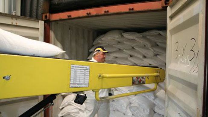 Les conteneurs de sucre chargés à Escaudoeuvres sont destinés essentiellement à l'Afrique et au Moyen-Orient. © B. CAILLIEZ Les conteneurs de sucre chargés à Escaudoeuvres sont destinés essentiellement à l'Afrique et au Moyen-Orient. © B. CAILLIEZ