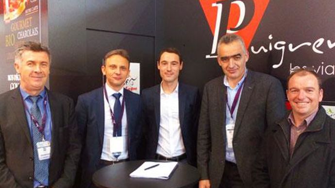 De gauche à droite, Hervé Puigrenier, président des Ets Puigrenier, Pierrick Priouzeau, le directeur général, Quentin Alleaume, responsable commercial chez Brake France, Jean-Claude Virenque, président d'Unicor et Pierre Cabrit, vice-président. © UNICOR De gauche à droite, Hervé Puigrenier, président des Ets Puigrenier, Pierrick Priouzeau, le directeur général, Quentin Alleaume, responsable commercial chez Brake France, Jean-Claude Virenque, président d'Unicor et Pierre Cabrit, vice-président. ©