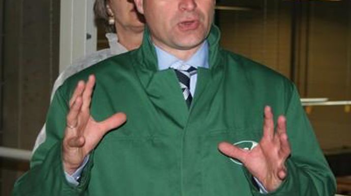 Wim Rodenburg, directeur de Van Nature, sur le site de Bleiswijk (17 000 m2) qui assure le conditionnement et l'expédition d'une grande part de la production de légumes de la coop.B. CAILLIEZ