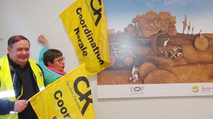 La Coordination rurale reproche aux plus grosses coopératives d'avoir perdu le lien avec leurs adhérents. © T. DHELIN La Coordination rurale reproche aux plus grosses coopératives d'avoir perdu le lien avec leurs adhérents. © T. DHELIN