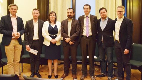 Le conseil d'administration de l'IPIFF, avec son président Antoine Hubert au centre, qui représente la diversité de ses 46 adhérents, producteurs, transformateurs et centre de recherche.Y. BOLOH