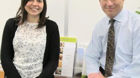 Alexandra Aldeia, coordinatrice de l'alliance EAMA et Jeremy Macklin, directeur général adjoint d'InVivo. « Nous commençons aussi à avoir des échanges avec l'Espagne et l'Italie. »H. LAURANDEL