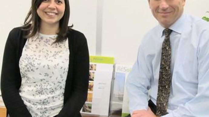 Alexandra Aldeia, coordinatrice de l'alliance EAMA et Jeremy Macklin, directeur général adjoint d'InVivo. « Nous commençons aussi à avoir des échanges avec l'Espagne et l'Italie. »H. LAURANDEL