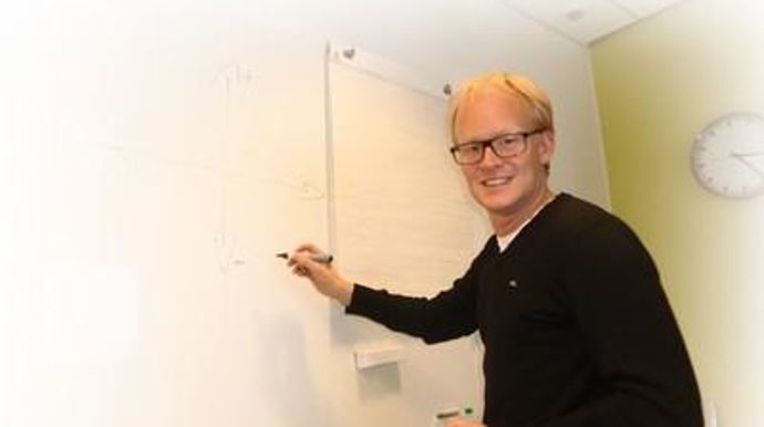 Claes Johansson, 39 ans, directeur du développement durable depuis neuf ans à la coopérative de Lantmännen.  « C'est une oeuvre à long terme et nous essayons d'en faire une oeuvre concrète. »C. DEQUIDT