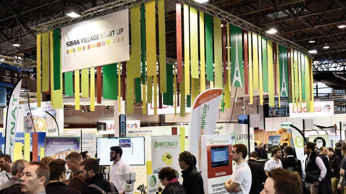 Au Sia Porte de Versailles, et comme ici au Sima à Villepinte, les jeunes pousses avaient des espaces dédiés.C. FAIMALI