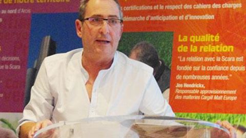 « La future union de commercialisation avec Novagrain doit nous permettre de construire un pôle économique performant basé sur les filières de marchés différenciés », précise Alain Herbinet, président de la Scara. © C. URVOY « La future union de commercialisation avec Novagrain doit nous permettre de construire un pôle économique performant basé sur les filières de marchés différenciés », précise Alain Herbinet, président de la Scara. © C. URVOY
