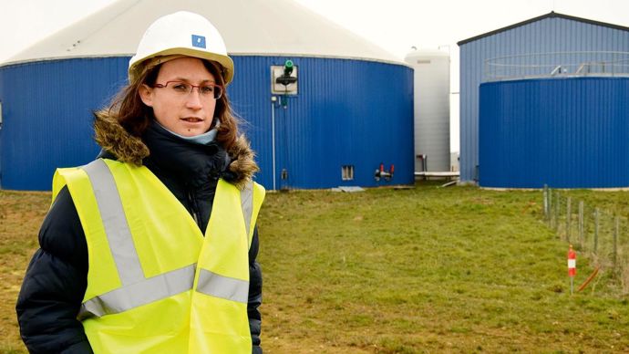 Noëlle Léonard de Juvigny, chargée des projets de méthanisation, chez Cap Seine. « Nous proposons une étude de préfaisabilité afin de vérifier la cohérence du projet. »J.-C. BALLANDONNE