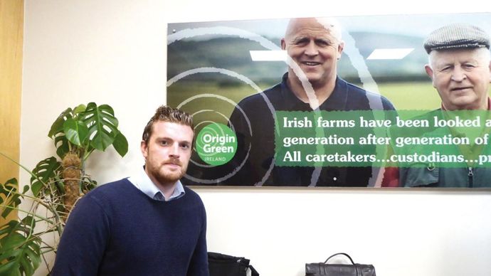 Andrew Mullins, directeur du développement durable de Bord Bia : « L'Etat a passé un deal avec le monde agricole, qui fait du pays le meilleur au monde au niveau de l'empreinte carbone. »C. DEQUIDT