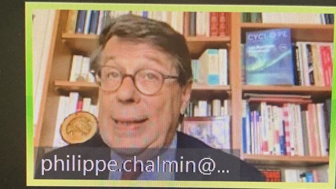 Codirecteur de l’ouvrage, Philippe Chalmin a présenté en visioconférence le 35e rapport Cyclope sur les marchés mondiaux des matières premières.