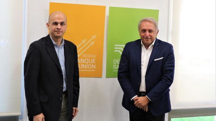 Éric Verjux (à dr.) assure la présidence du directoire du réseau Deleplanque Saaten-Union, et Rémi Lefebvre la direction des activités grandes cultures. © B. CAILLIEZ