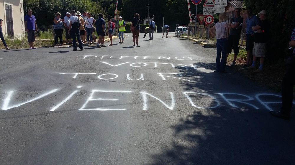  Message à l'intention de l'industriel laitier Savencia. © FDSEA Dordogne