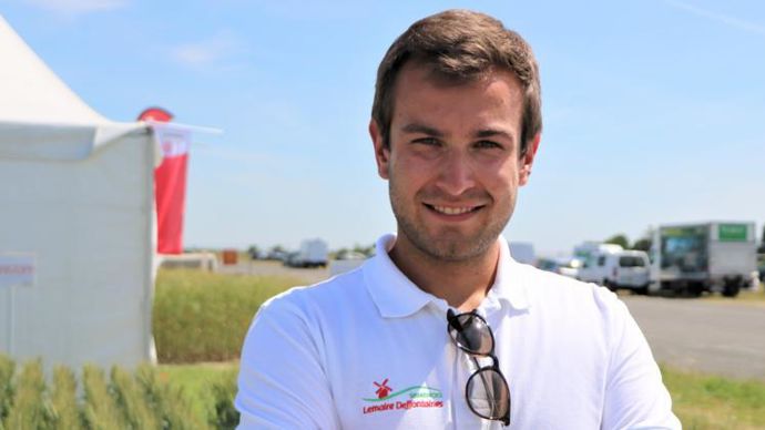 Maxime Debuire, nouveau responsable des activités semences bio chez Lemaire Deffontaines. © B. CAILLIEZ
