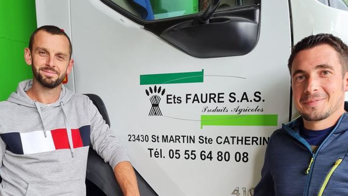 Rémy Vacher (à g.) et Stéphane Talabot codirigent les Ets Faure appro depuis le 1er juillet.