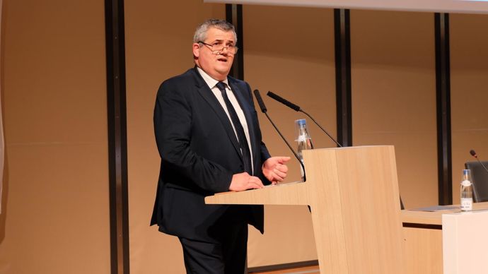 « Nous n'avons pas atteint la taille critique en pommes de terre », reconnaît Marc Moser, président du Comptoir agricole. © C. REIBEL « Nous n'avons pas atteint la taille critique en pommes de terre », reconnaît Marc Moser, président du Comptoir agricole. © C. REIBEL