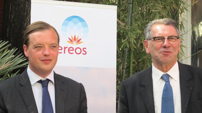 Alexis Duval (à gauche), président du directoire de Tereos, et Thierry Lecomte, président du conseil de surveillance.M. COISNE