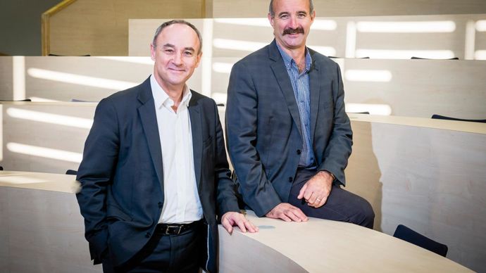 « Nos métiers vont évoluer, précise Thierry Lafaye, DG (à g.). Nous voulons anticiper, en améliorant notre compétitivité. »C. MARIOT