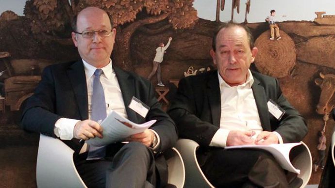 « Notre structure a amplifié sa prise de parole auprès des acteurs institutionnels pour promouvoir le modèle coopératif », a déclaré Jean de Balathier, à gauche, délégué régional de Coop de France Auvergne-Rhône-Alpes, aux côtés de Gérard Rodange, président. © M. ROQUE MARMEYS « Notre structure a amplifié sa prise de parole auprès des acteurs institutionnels pour promouvoir le modèle coopératif », a déclaré Jean de Balathier, à gauche, délégué régional de Coop de France Auvergne-Rhône-Alpes, aux