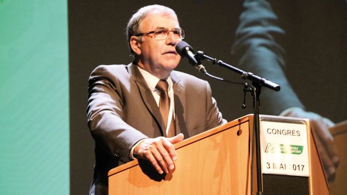 Jean-Guy Valette, tenait son dernier congrès. François Gibon, arrivé le 30 mai, sera le nouveau directeur à compter du 1er octobre 2017.M. COISNE