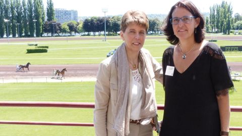 Valérie Poncet (à gauche) et Delphine Paul-Dauphin, présidente et déléguée générale de Négoce Centre-Est.R. FOURREAUX