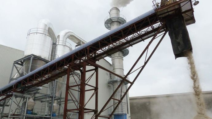 L'atelier de déshydratation des pulpes était le dernier du site à fonctionner au fioul. Ce n'est plus le cas depuis l'installation d'un sécheur à gaz.R. FOURREAUX