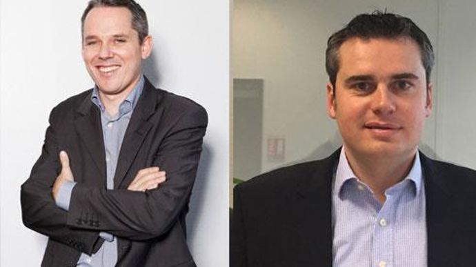 A 36 ans, Jean-Sébastien Loyer (à droite) succède à Cédric Burg à la tête de la Scael, un des groupes coopératifs leaders de l'exportation des céréales. © A. RICHARD A 36 ans, Jean-Sébastien Loyer (à droite) succède à Cédric Burg à la tête de la Scael, un des groupes coopératifs leaders de l'exportation des céréales. © A. RICHARD