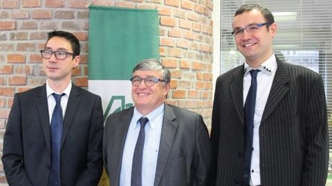 Fabien Vallaud, en charge du dossier, Jean Caizergues, président de la commission Agrofourniture, et Sébastien Picardat, DG de la FNA, se sont félicités de la réussite de l'opération Certification.M. COISNE