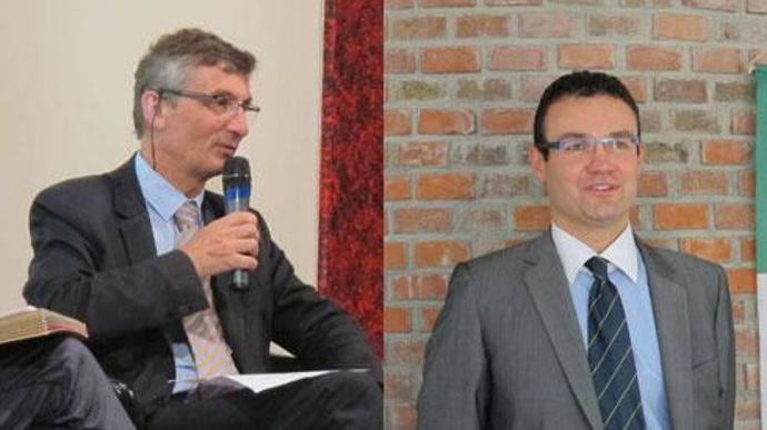 Vincent Magdelaine, directeur de Coop de France Métiers du grain, et Sébastien Picardat, directeur de la FNA, estiment que l'essentiel reste à faire, et que la discussion a été ouverte. © M. COISNE Vincent Magdelaine, directeur de Coop de France Métiers du grain, et Sébastien Picardat, directeur de la FNA, estiment que l'essentiel reste à faire, et que la discussion a été ouverte. © M. COISNE