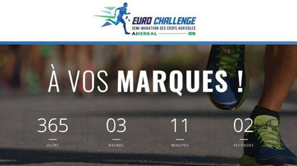 Un décompte est affiché en temps réel sur la page d'accueil du site dédié : www.semi-marathondescoops.com Un décompte est affiché en temps réel sur la page d'accueil du site dédié : www.semi-marathondescoops.com