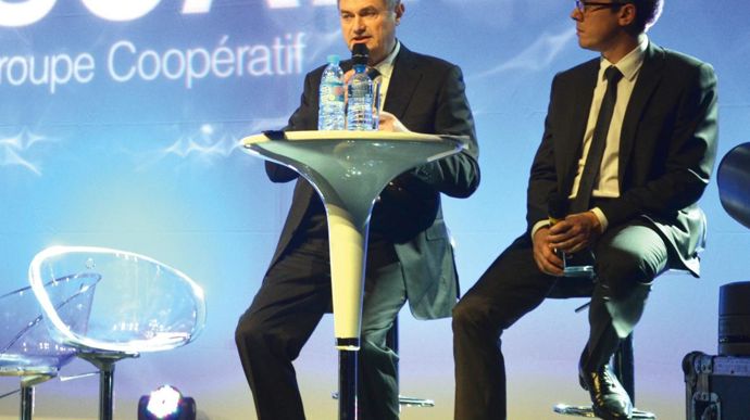 Le 8 décembre, à Chartres, Cédric Burg (à droite), DG du groupe Scael et Philippe Voyet, le président, ont dressé le bilan d'une année dense et compliquée.A. RICHARD