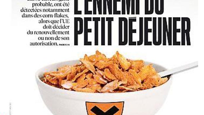 Actions de com' et actions choc Libération a fait sa une sur le glyphosate le 15 septembre.FDSEA - C. ARIES