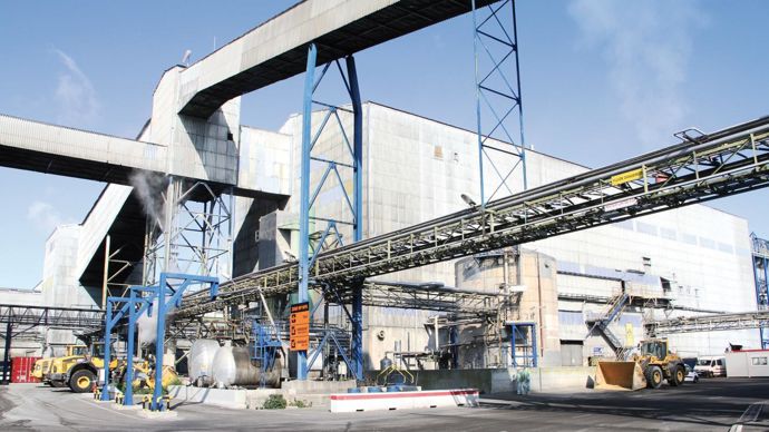 L'atelier NPK de l'usine Yara, de Montoir-de-Bretagne (Loire-Atlantique), a une capacité de production de 400 000 t/an.YARA