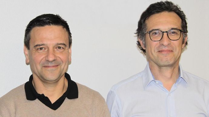 Nouveau tandem à la tête du groupe Dauphinoise : Jean-Yves Colomb (à gauche), jusqu'alors vice-président de la coopérative, a été élu président le 25 janvier dernier. Il sera épaulé par Georges Boixo, directeur général, en poste depuis le 1er janvier.