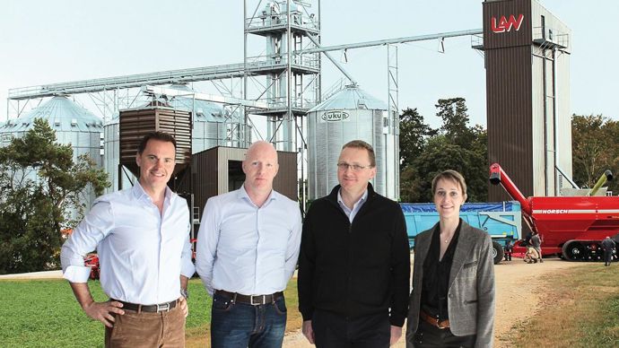 Jérémie Choiseau, président, Marc Guindot, directeur commercial, Samuel Simonin, DG, et Béatrice Lecat, DAF/DRH, composent la nouvelle direction.