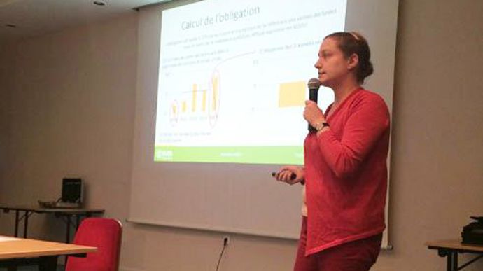 Maud Blanck, chargée du dossier CEPP à l'Inra, est intervenue auprès de l'équipe de soixante techniciens-conseils d'Unéal. Maud Blanck, chargée du dossier CEPP à l'Inra, est intervenue auprès de l'équipe de soixante techniciens-conseils d'Unéal.