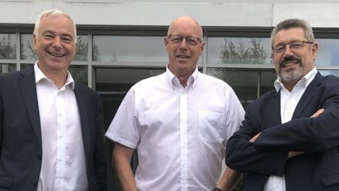 De gauche à droite : Damien François, futur directeur général de Noriap, Jean-François Gaffet, président de la coopérative, et Martin Migonney, actuel DG qui va faire valoir ses droits à la retraite.
