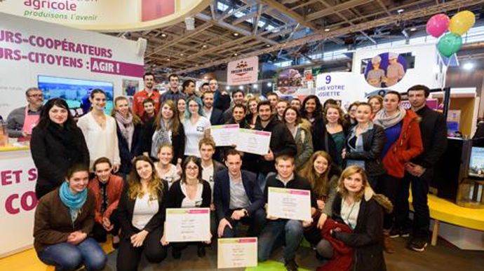 Au total, sept prix ont été décernés à l'occasion de la première édition du concours étudiant de la coopération agricole. © A. GOULARD Au total, sept prix ont été décernés à l'occasion de la première édition du concours étudiant de la coopération agricole. © A. GOULARD