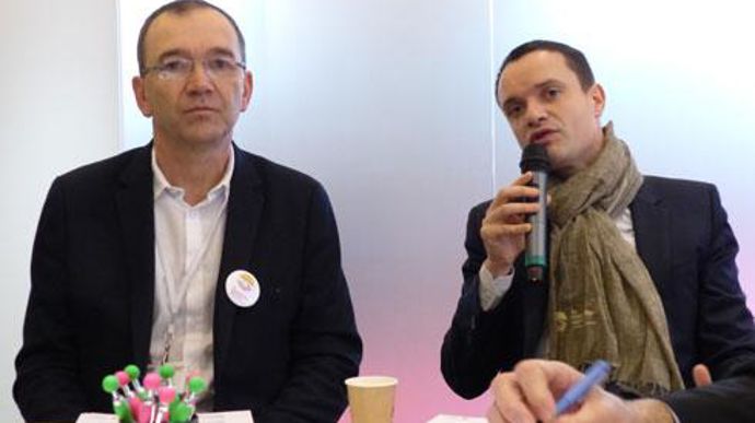 Jérôme Calleau et Florent Varin, président et directeur opérationnel de l'Institut de la coopération agricole. © R. FOURREAUX Jérôme Calleau et Florent Varin, président et directeur opérationnel de l'Institut de la coopération agricole. © R. FOURREAUX
