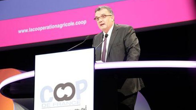 « A-t-on mesuré toutes les conséquences de la séparation capitalistique du conseil et de la vente ? », s'interroge Michel Prugue, président de Coop de France. © R. FOURREAUX « A-t-on mesuré toutes les conséquences de la séparation capitalistique du conseil et de la vente ? », s'interroge Michel Prugue, président de Coop de France. © R. FOURREAUX