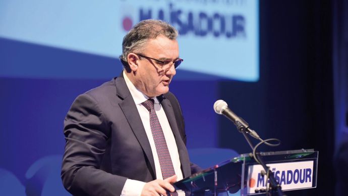 Le président Michel Prugue a présenté le nouveau plan de développement de Maïsadour.MAÏSADOUR