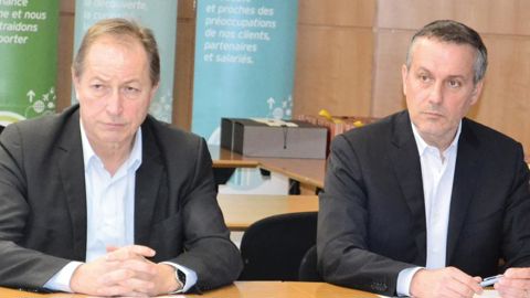Christian Pèes, président d'Euraliset Pierre Couderc, directeur général.F. JACQUEMOUD Christian Pèes, président d'Euraliset Pierre Couderc, directeur général.F. JACQUEMOUD