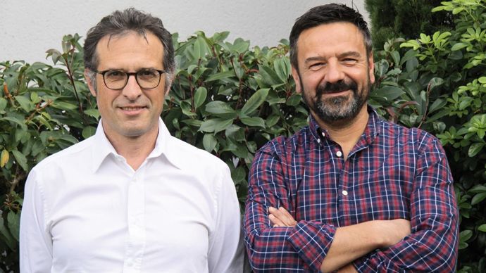 Gérard Boixo, DG du groupe Dauphinoise (à gauche), et Jean-Yves Colomb, président, ont annoncé un CA en hausse.