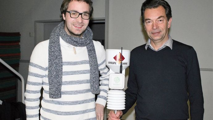 Philippe Leclercq, directeur développement du Groupe Carré (à droite)et François Arnouts, responsable commercial Nord-Est Weenat.B. CAILLIEZ