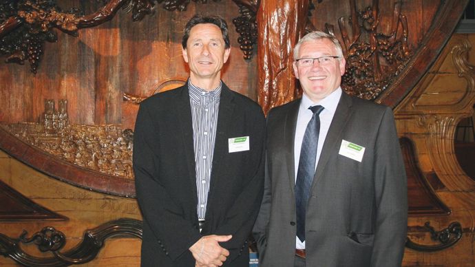 Jean-Jacques Vaesken et Christian Degrange, les nouveaux président et vice-président de Négoce Nord-Est.B. CAILLIEZ