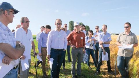 La visite s'inscrivait dans le cadre d'un Crop Tour qui passait aussi par la Tchéquie.