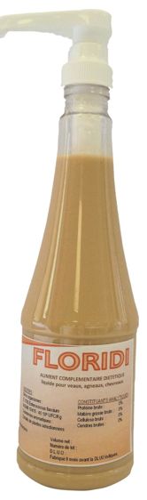 Le complément est administré préventivement matin et soir, (10 ml), le deuxième et le troisième jours après la mise bas, à l'aide d'un flacon équipé d'une pompe doseuse.