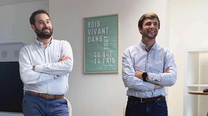 Vincent Guilhem, directeur général, et Pierre-Antoine Foreau, président de Cereapro.com. © R. FOURREAUX