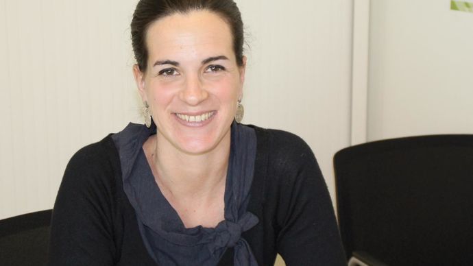 Charlotte de Colonges, responsablecommunication de la branche Métiersdu grain et en charge du dossier Api-Agri.A. RICHARD - AXÉRÉAL